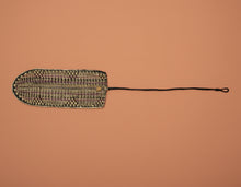 Load image into Gallery viewer, Black and natural straw banana leaf on a neutral background