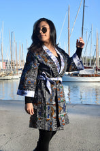 Load image into Gallery viewer, Kigali Batik Ankara Kimono with Collar