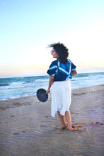 Load image into Gallery viewer, Deep Turquoise Tie&Dye crop top