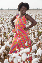 Load image into Gallery viewer, Pink Hibiscus Smock Dress