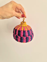 Load image into Gallery viewer, African Handwoven Christmas Balls - Dark Blue
