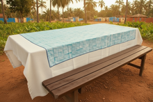 Load image into Gallery viewer, Turquoise Batik tablecloth
