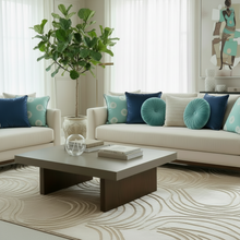 将图片加载到图库查看器，Turquoise Tie &amp; Dye cushion cover
