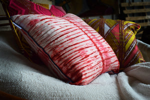 Fuschia Pink Tie & Dye cushion cover