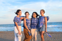 Load image into Gallery viewer, Itajime Adire crop top
