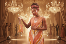 将图片加载到图库查看器，Coral Smock Dress
