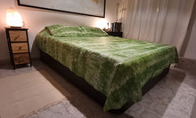 Load image into Gallery viewer, Moss green Nigerian Tie &amp; Dye duvet cover set
