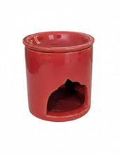 Carregar imagem no visualizador da galeria, Red Ceramic Oil Burner — “Taqa Rouge”
