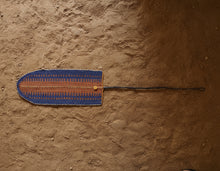 Load image into Gallery viewer, Blue and Spice Orange Woven Banana Leaf
