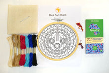 Load image into Gallery viewer, Bwa Mask DIY Embroidery Kit - Serengeti Gecko colors

